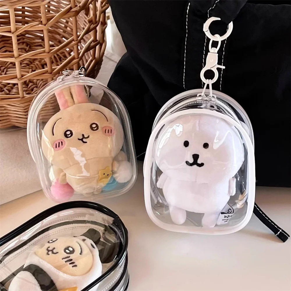 Novelty Gifts - Yeni Taşınabilir Şeffaf Fermuarlı Saklama Çantası,