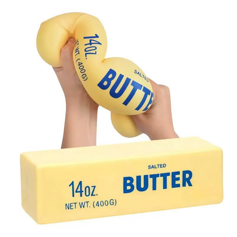 Novelty Gifts - 22 cm Büyük Tereyağı Şeklinde Yumuşak