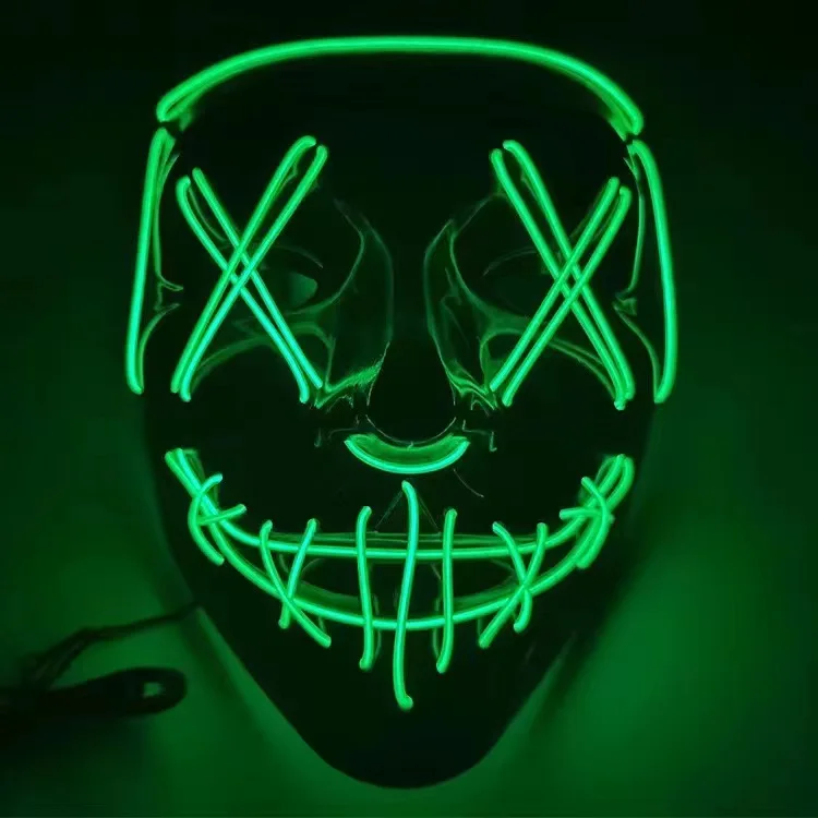 Led Purge Mask Halloween - Yetişkinler ve Çocuklar İçin Cadılar Bayramı