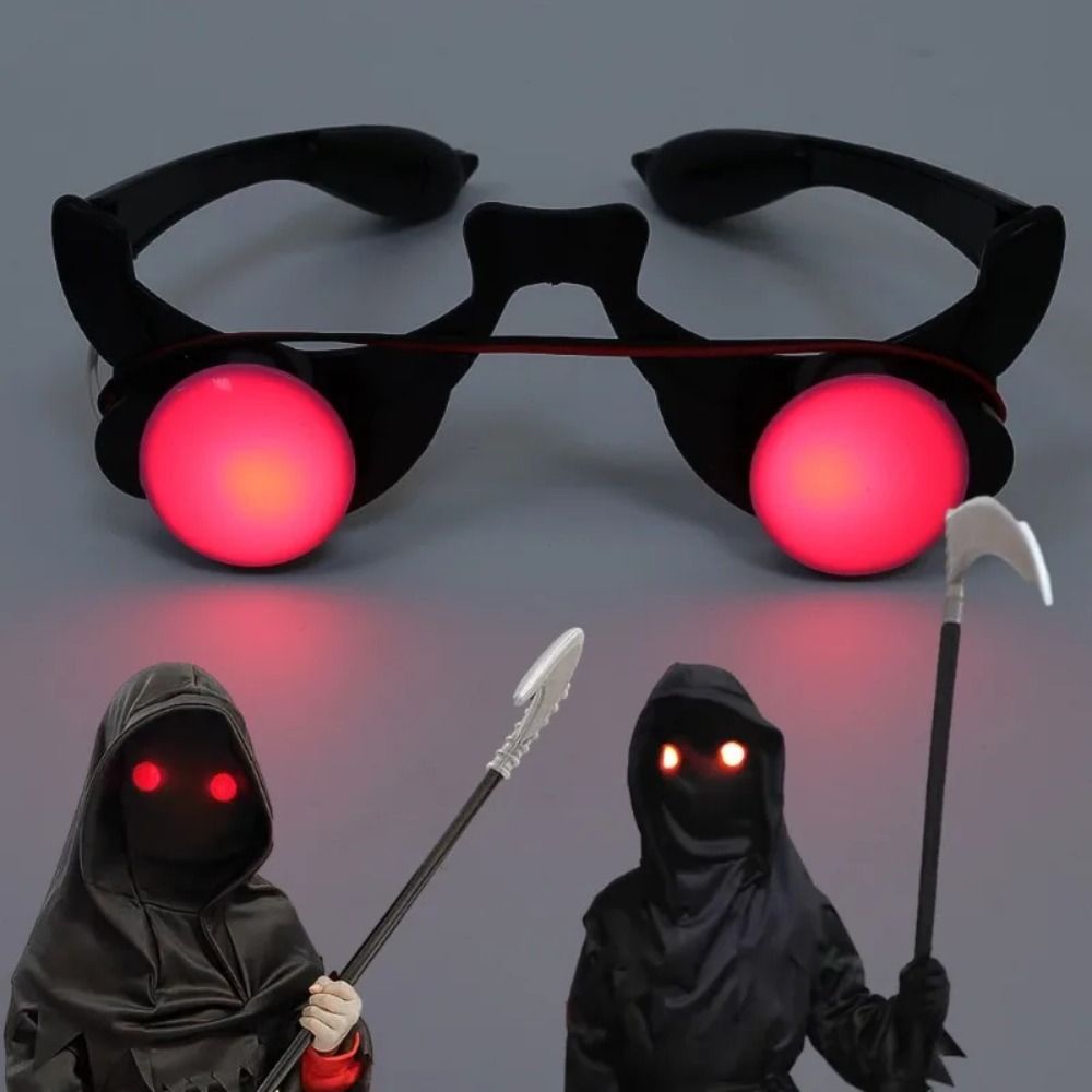 Glow In The Dark Party Glasses - ABS LED Gözlük Kırmızı Gözlükler Siyah
