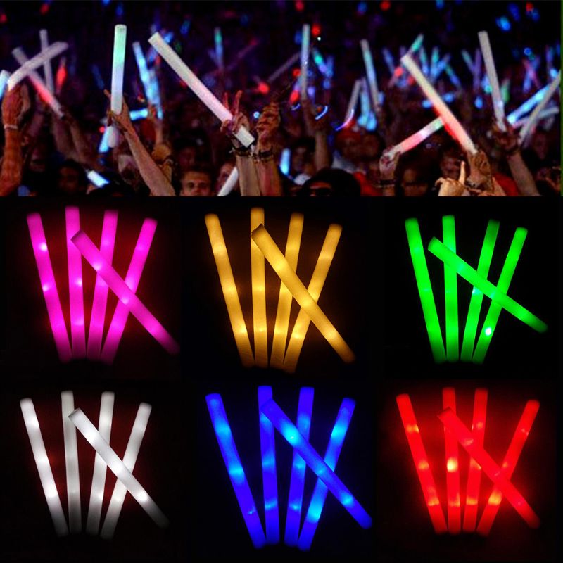 30/50 adet Led köpük çubuğu ko - Flashing Led Foam Sticks Party incelemesi ve fiyatı