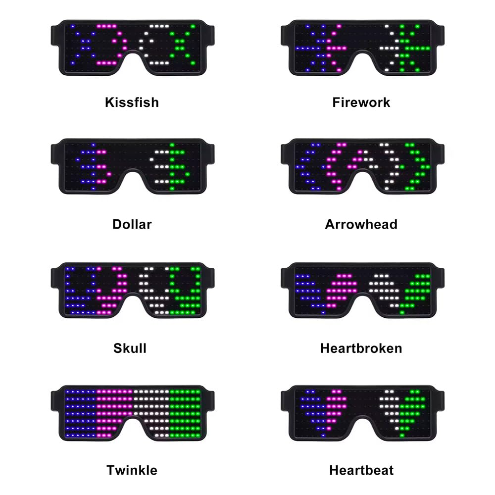 LED Gözlükler Işıklı Dinamik P - Glow In The Dark Party Glasses incelemesi ve fiyatı