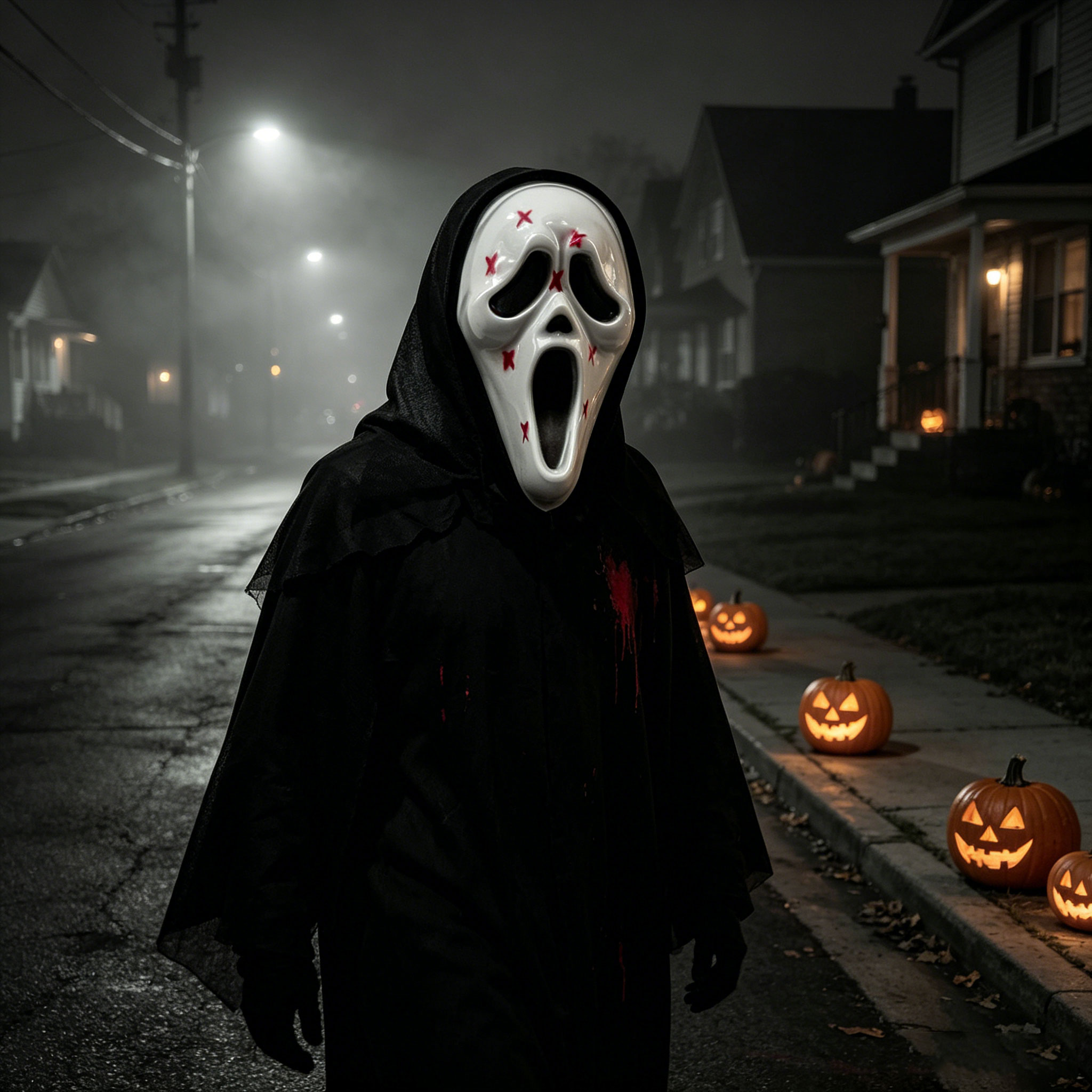 Siyah Fileli Kapüşonlu Hayalet - Led Purge Mask Halloween incelemesi ve fiyatı