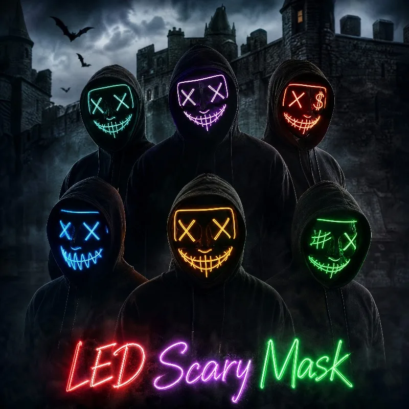 2026 Cadılar Bayramı Partisi M - Led Purge Mask Halloween incelemesi ve fiyatı